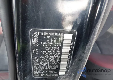 2011 Nissan Juke Sv from USA, damaged, VIN JN8AF5MV0BT008465